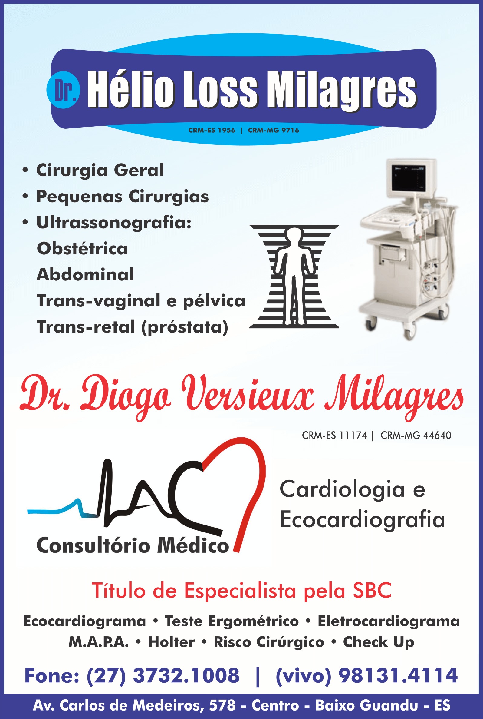 Cons. Médico Dr. Diogo V. Milagres