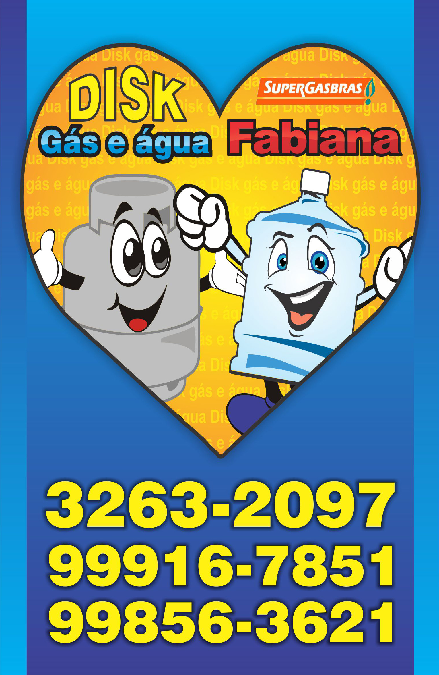Disk Gás/Água da Fabiana